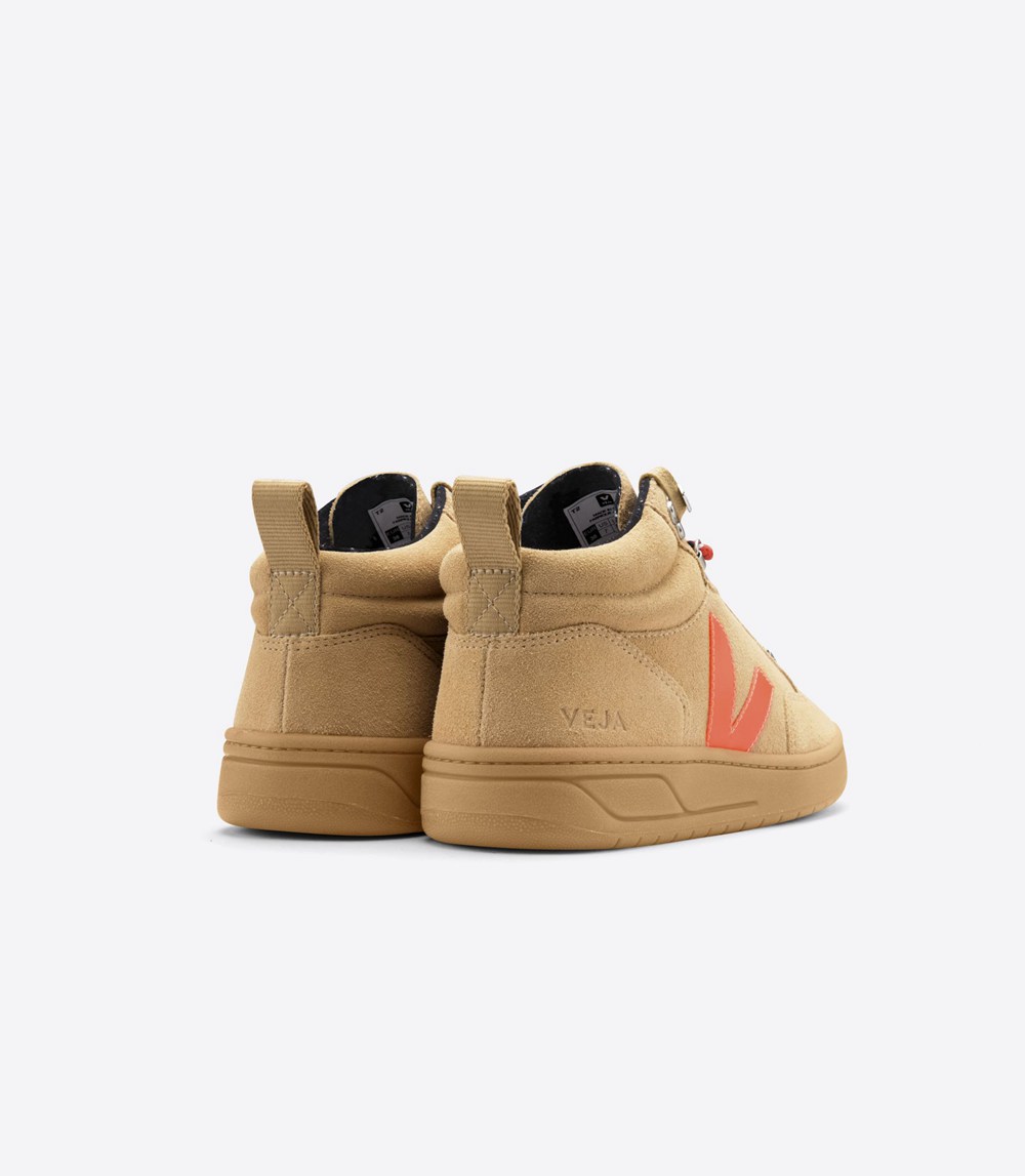 Veja Sneakers Dam - Roraima Suede - Bruna/Orange - 083691-SFI